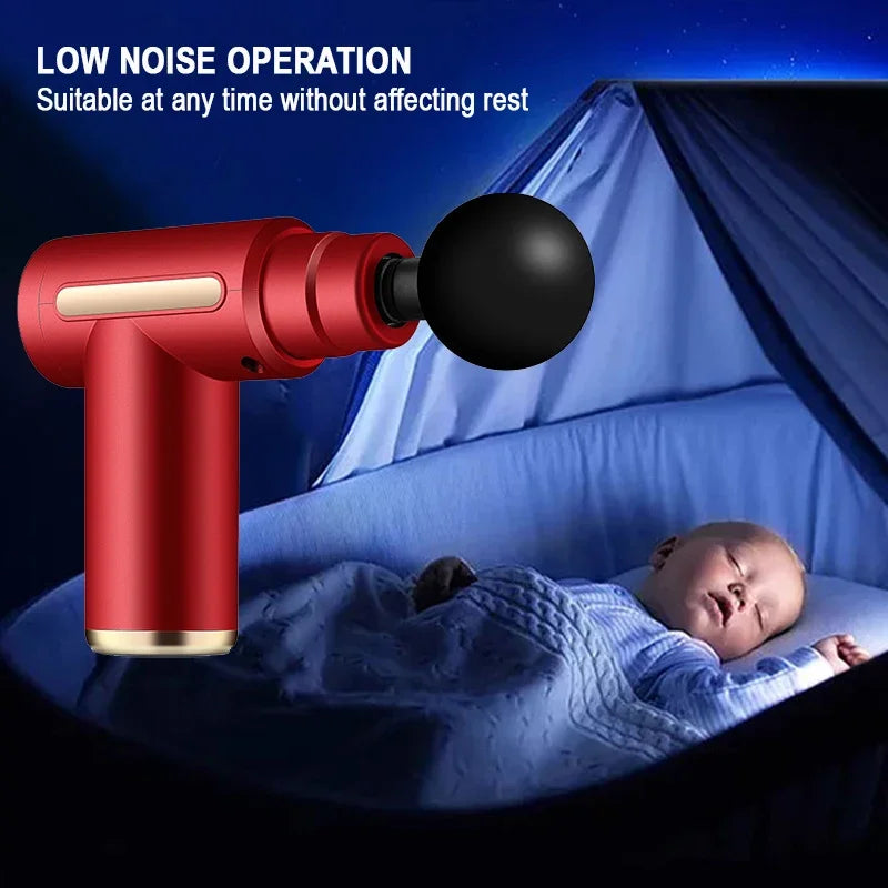Portable Mini Wireless Massage Gun for Muscle Relaxation and Neck Relief